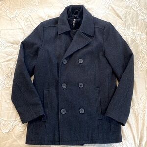Men’s Classic Black Peacoat